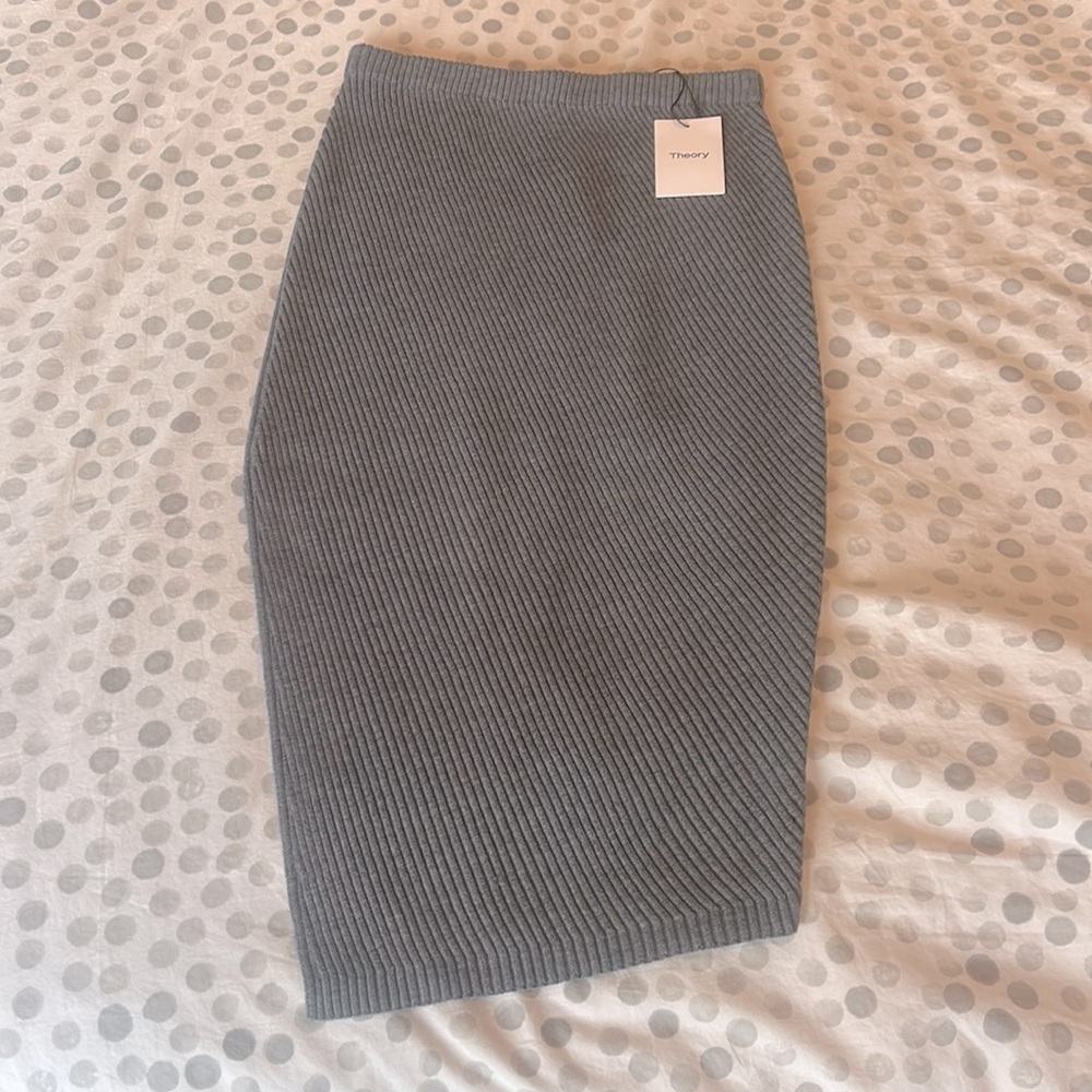 Theory Twisted Rib Skirt NWT
